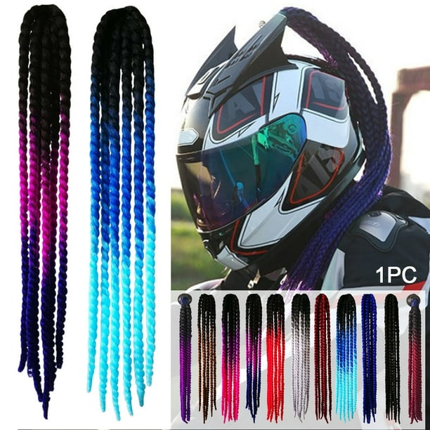 HELMET PONYTAIL RED ..MOTORCYCLE,SKATEBOARD or BIKE